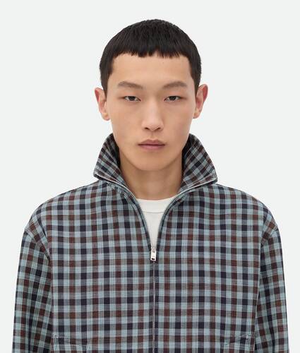 Cotton Gingham Blouson