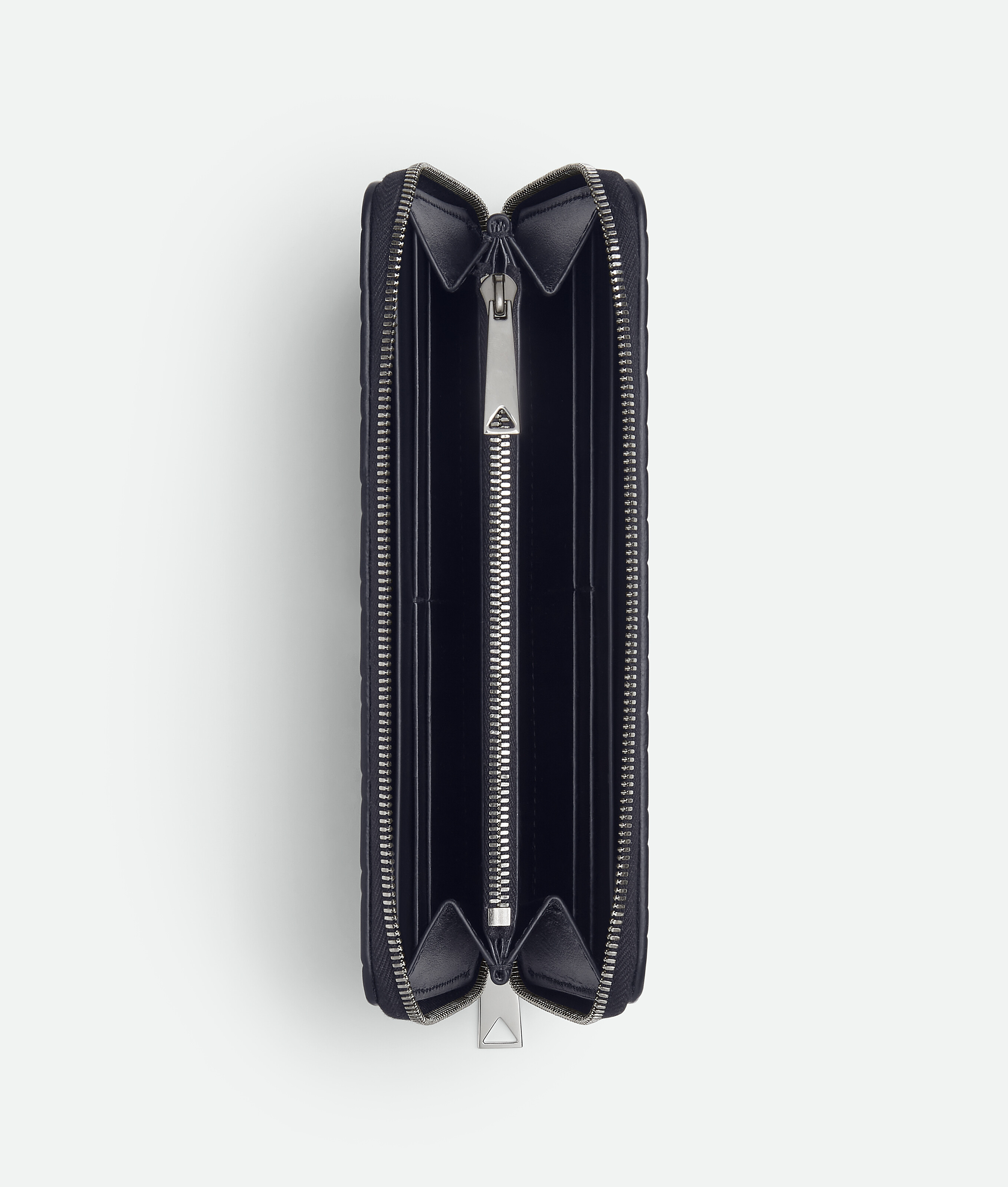 Bottega Veneta Intrecciato Stamp Zip Around Wallet In Abyss