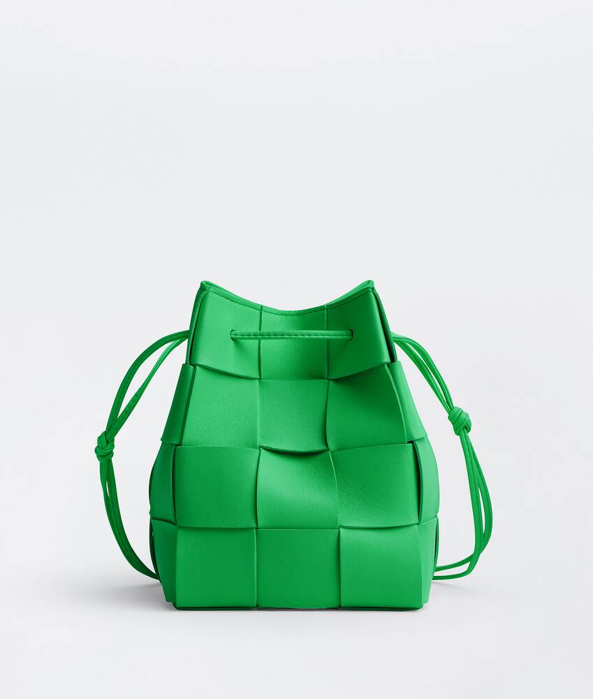 Bottega Veneta® Small Cassette Cross-Body Bucket in Parakeet. Shop