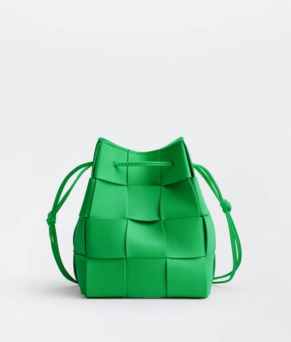 Bottega Veneta® Mini Cassette Bucket Bag in Parakeet. Shop online now.