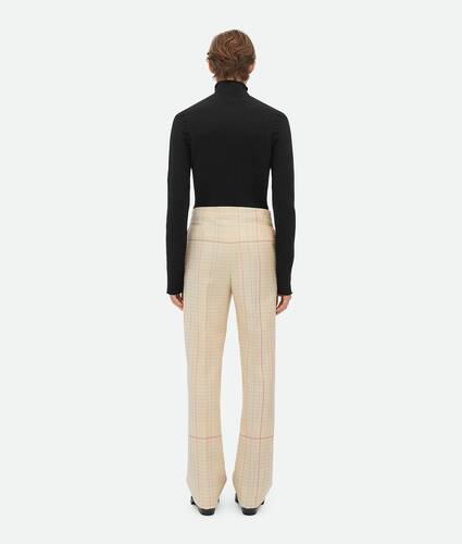 Notebook Wool Twill Flared Trousers