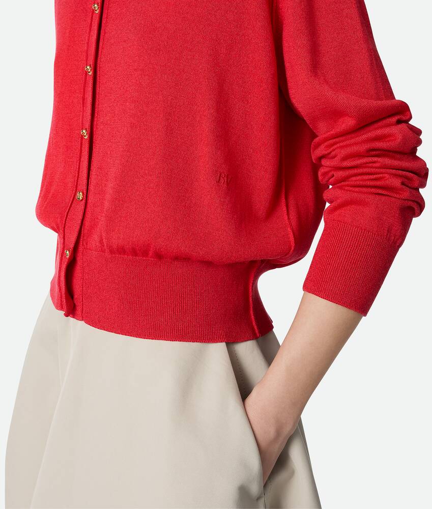 Mostrar una versión grande de la imagen del producto 4 - Conjunto de jersey y cárdigan de viscosa y algodón 