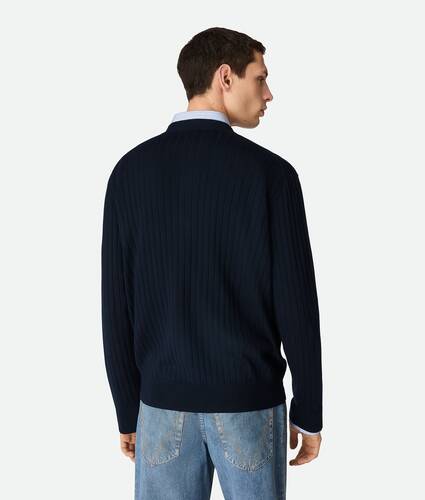 Wool Rib Cardigan