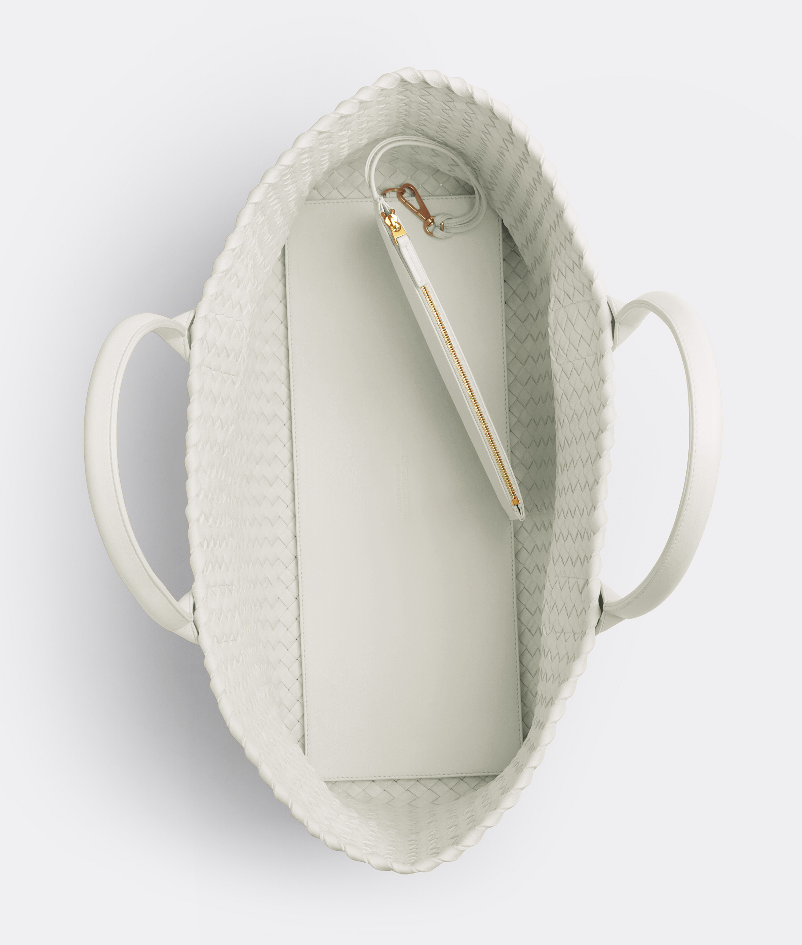 Bottega Veneta Cabat Moyen Format In White
