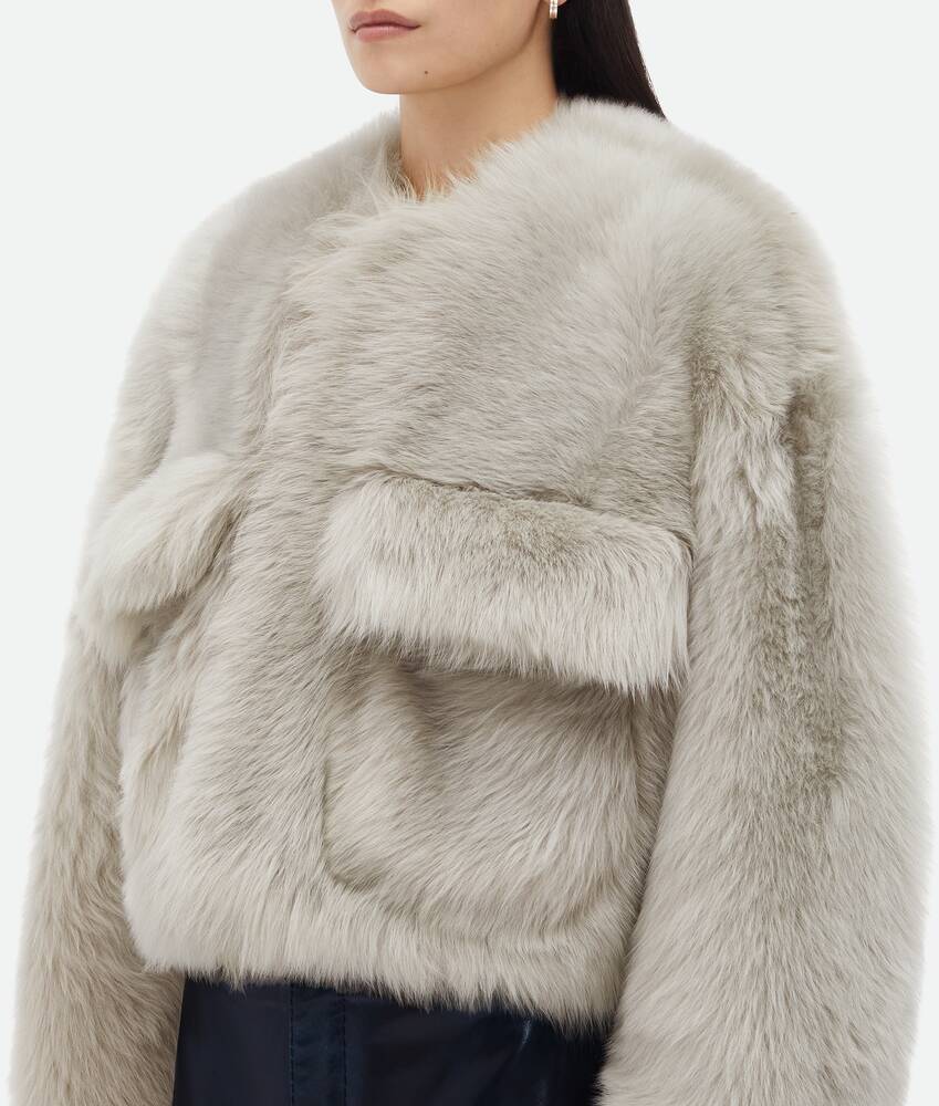 Display a large version of the product image 4 - Toscana Shearling Cropped Blouson