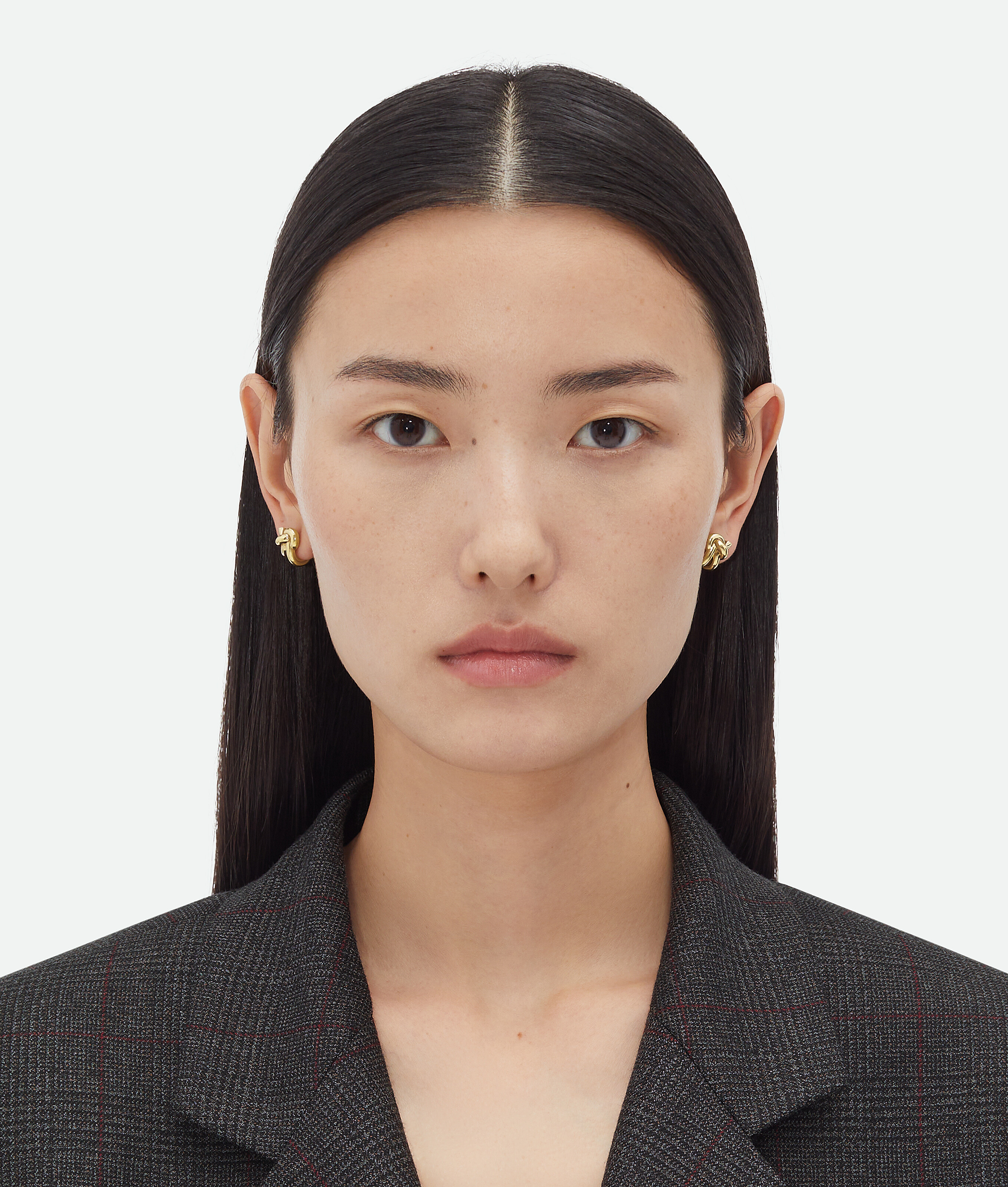Bottega Veneta Knot Earrings - Yellow Gold - Woman