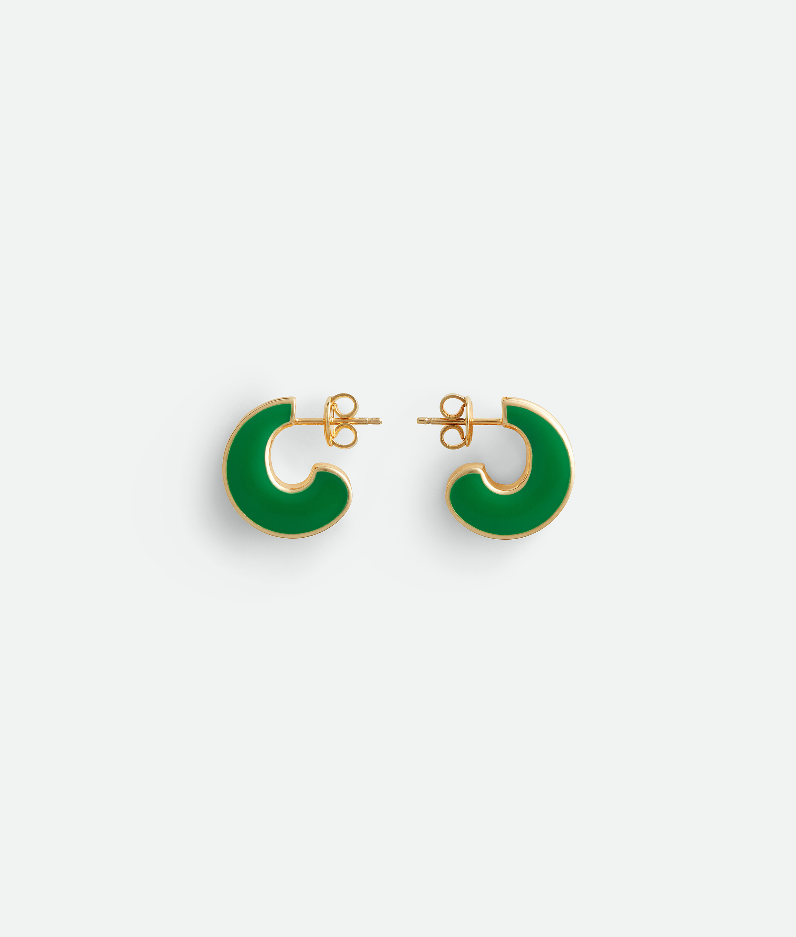 Bottega Veneta H Beam Small Earrings In Parakeet