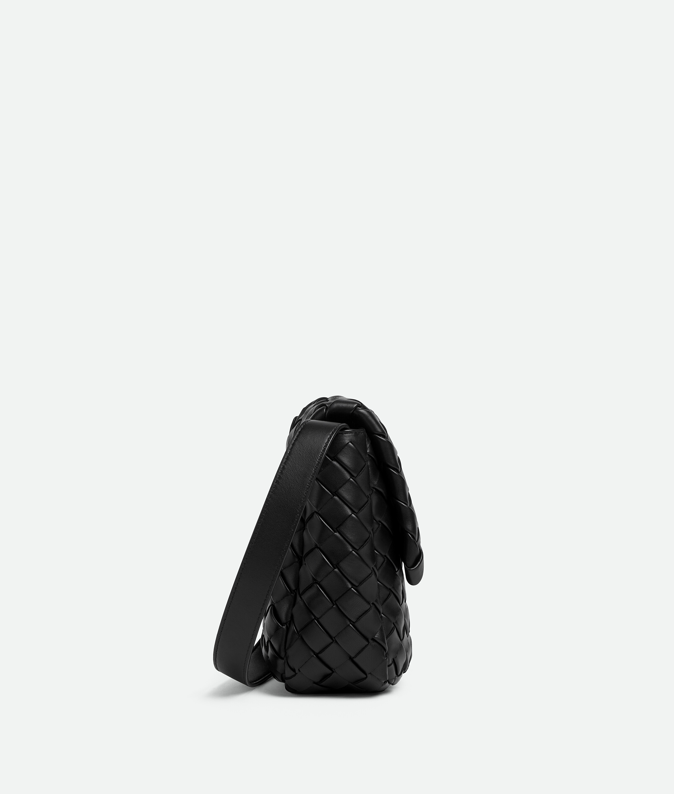 Shop Bottega Veneta Mini Vertical Cobble In Black