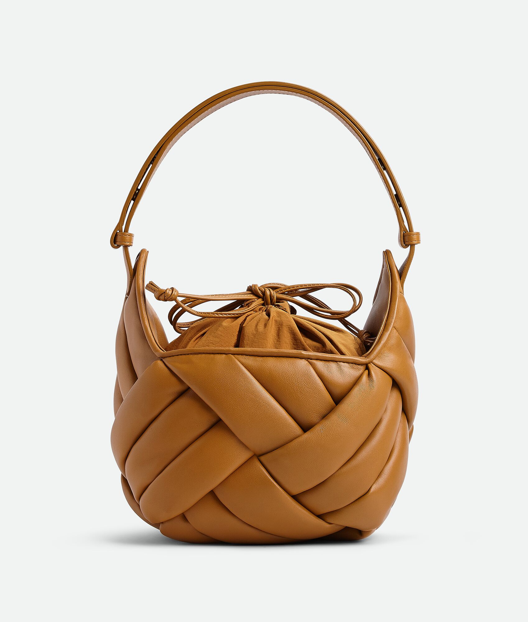 Medium Helmet Shoulder Bag — Camel — 811138699