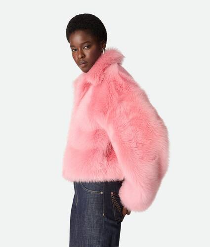 Cropped Blouson aus Toscana Shearling