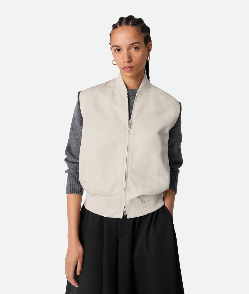 Display a large version of the product image 1 - Silk And Cotton Twill Gilet