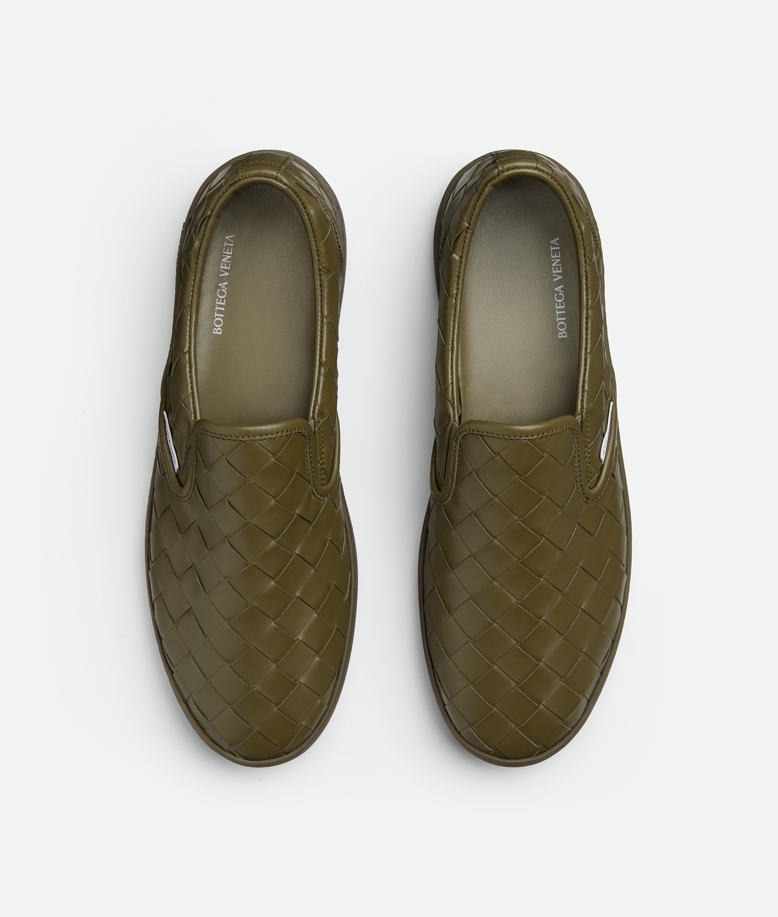 Shop Bottega Veneta Sawyer Sneakers In Brown