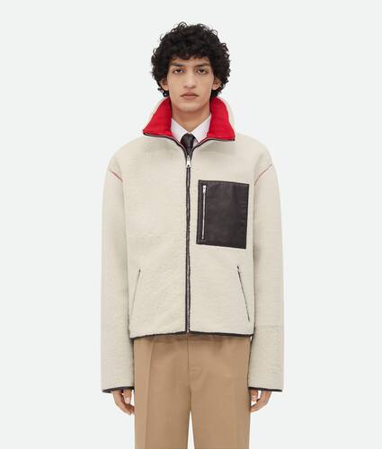 Veste en shearling mérinos