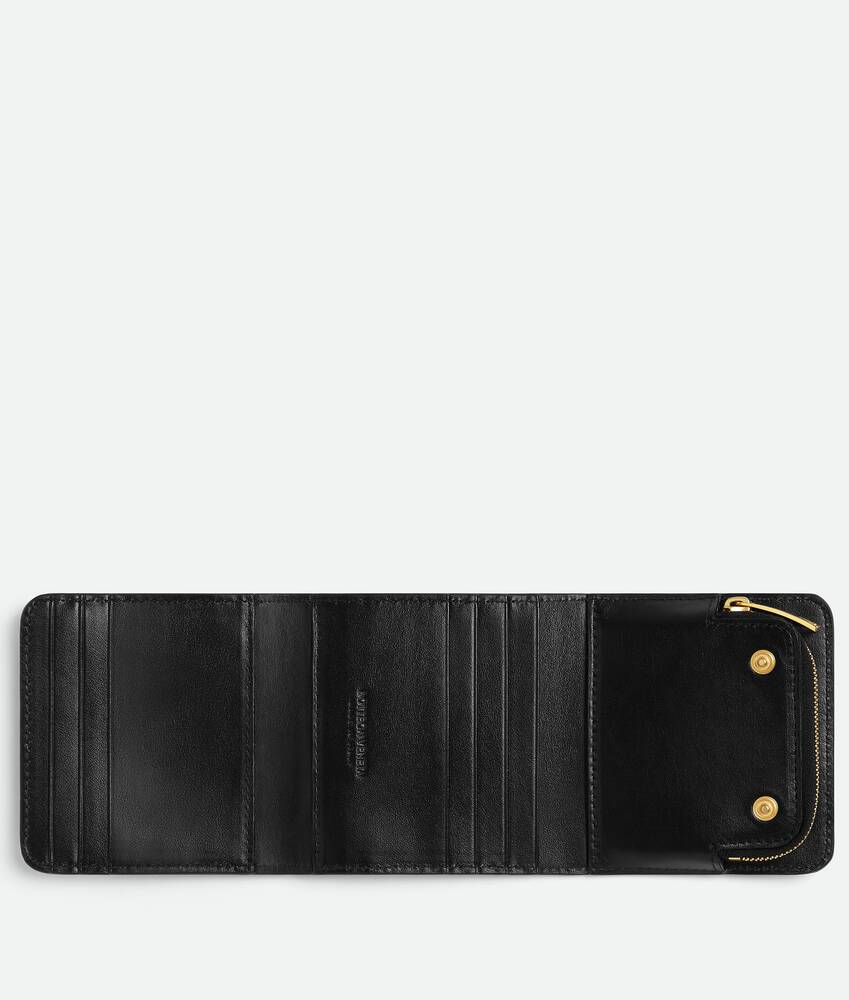 Display a large version of the product image 2 - Intrecciato Compact Tri-Fold Wallet