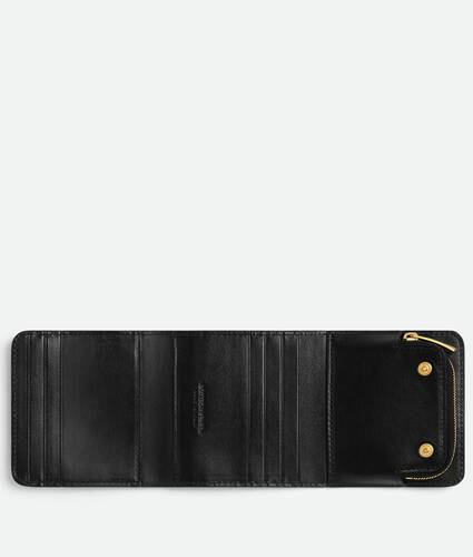 Intrecciato Compact Tri-Fold Wallet