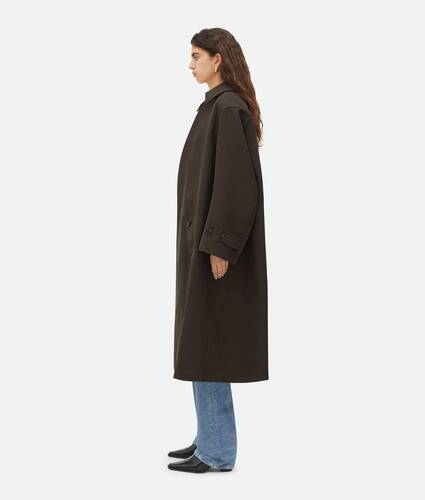 BOTTEGA VENETA Belted textured-leather trench coat