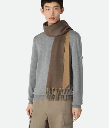 Bi-Color Cashmere Scarf