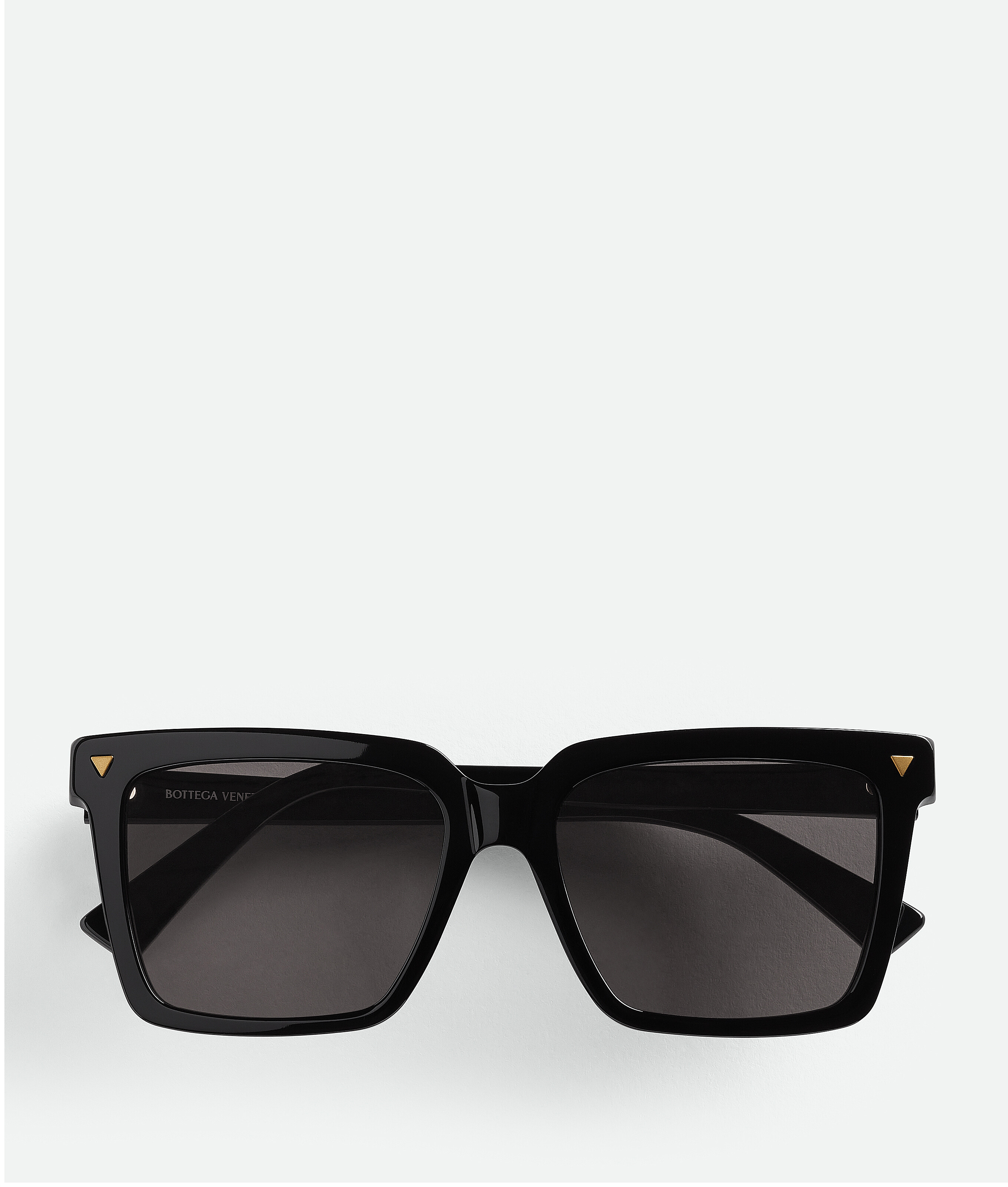 Bottega Veneta Soft Recycled Acetate Square Sunglasses In Black