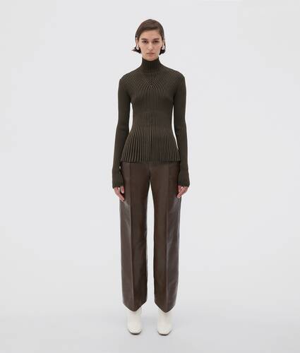 plisseepullover aus leichter viskose