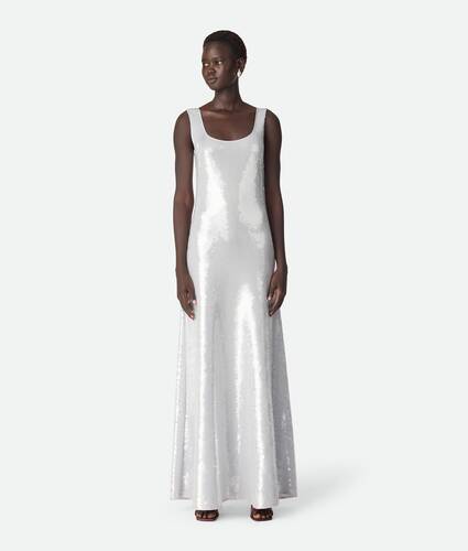 Display a large version of the product image 1 - Light Viscose Sequins Dress