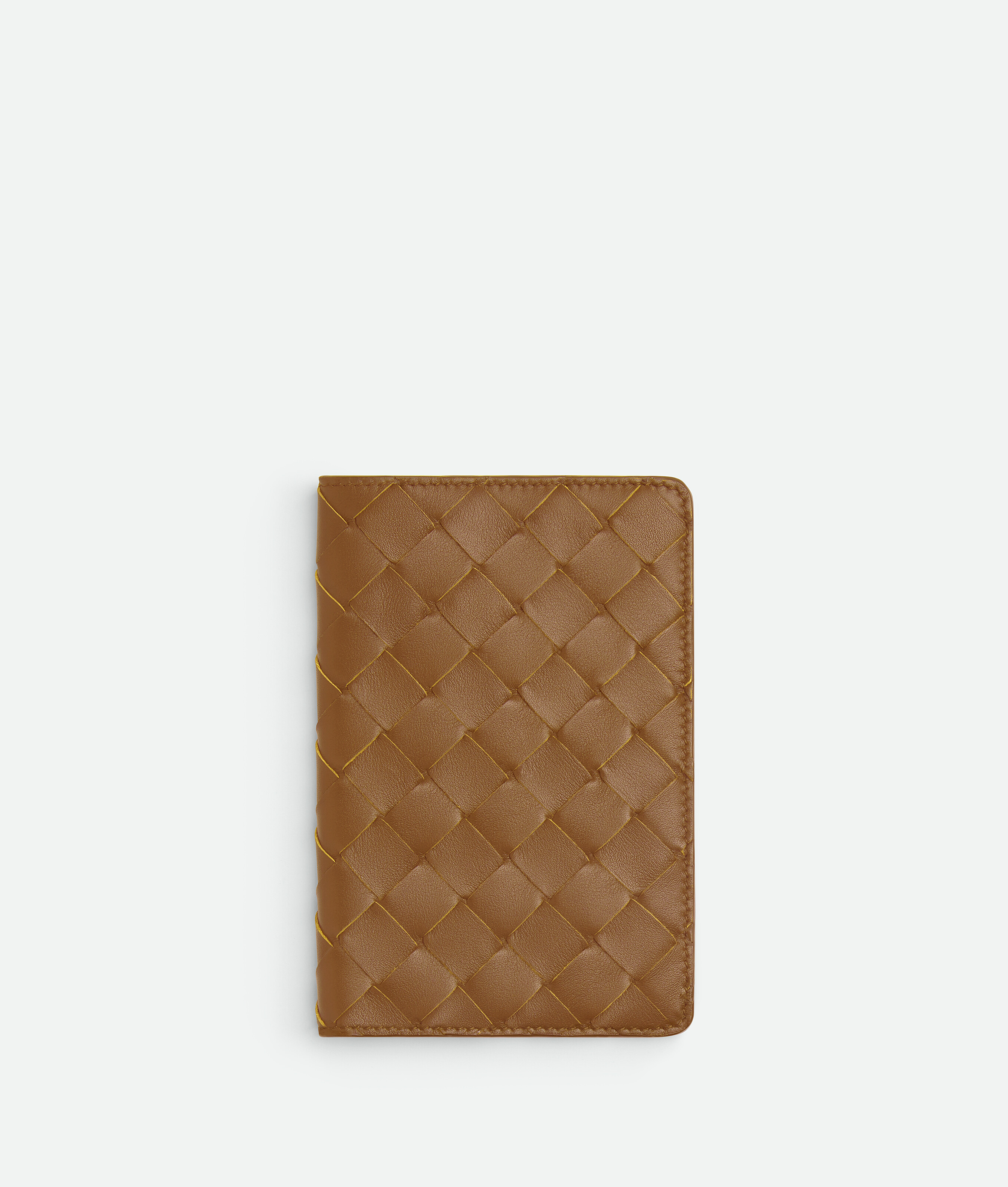 Bottega Veneta Small Intrecciato Notebook Cover In Brown