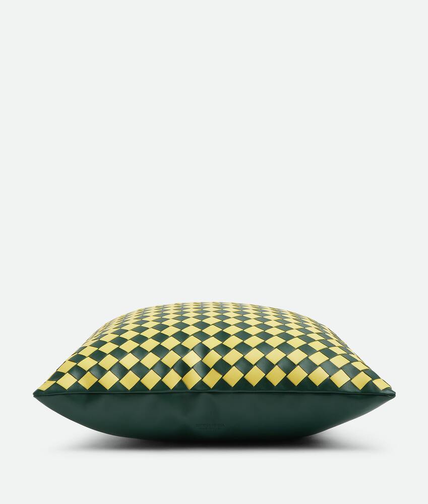 Display a large version of the product image 2 - Small Check Intrecciato Cushion