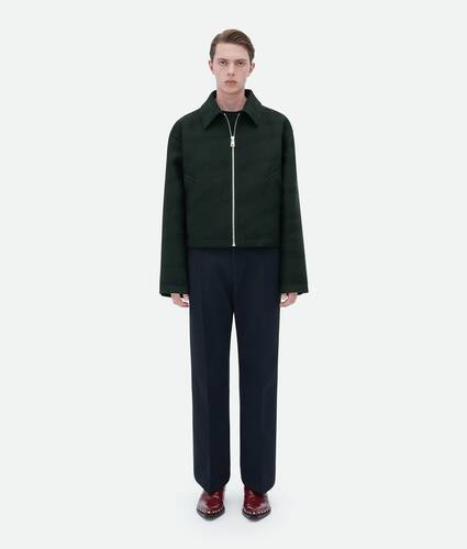 Jacke Aus Wolle Mit Tiger-Jacquard-Muster