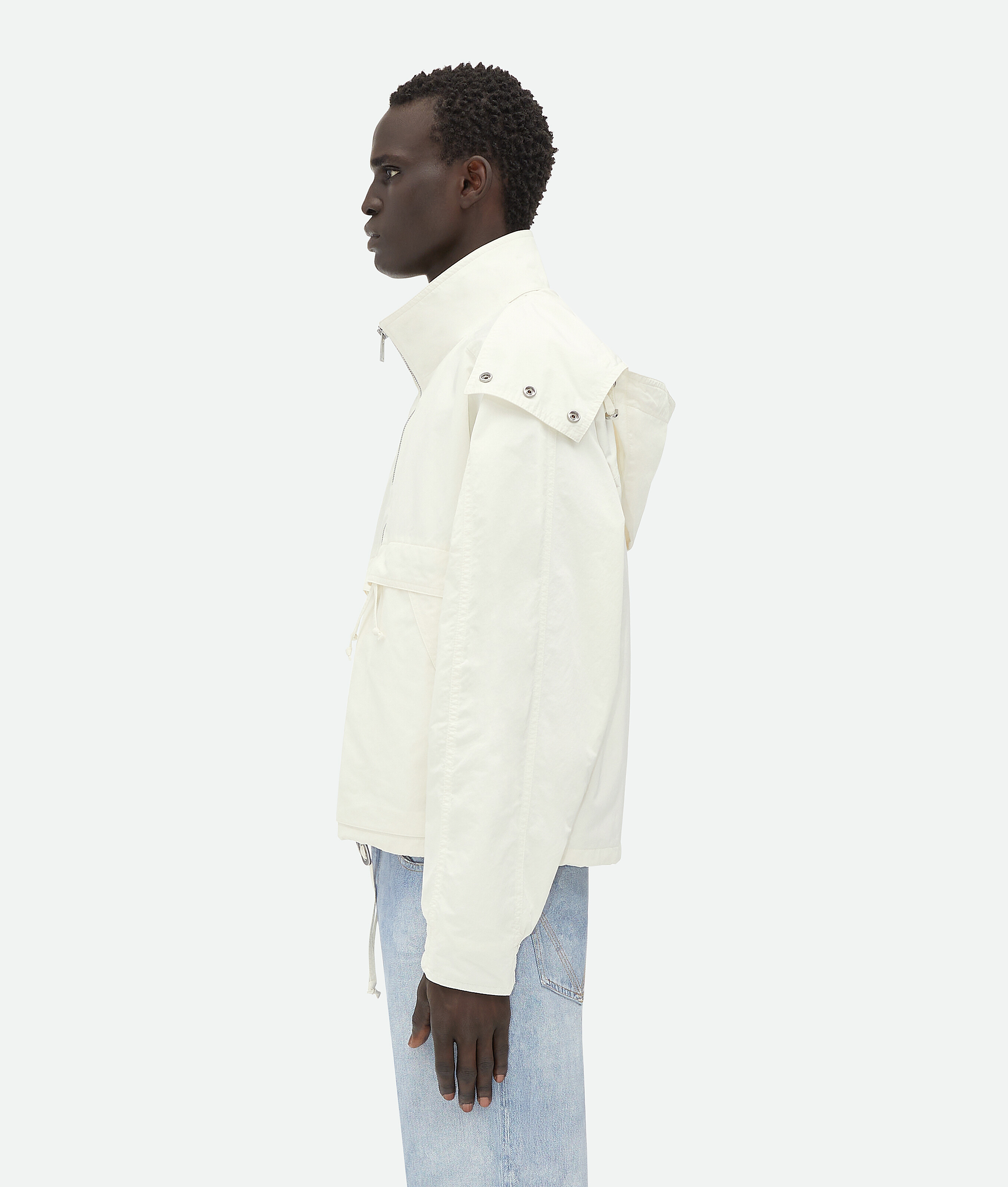 Bottega Veneta Tech Nylon Jacket In White