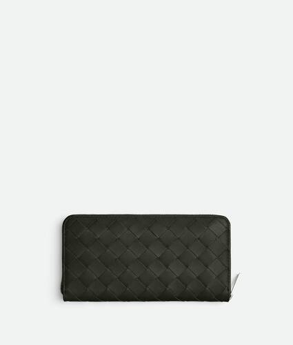 Intrecciato Zip Around Wallet