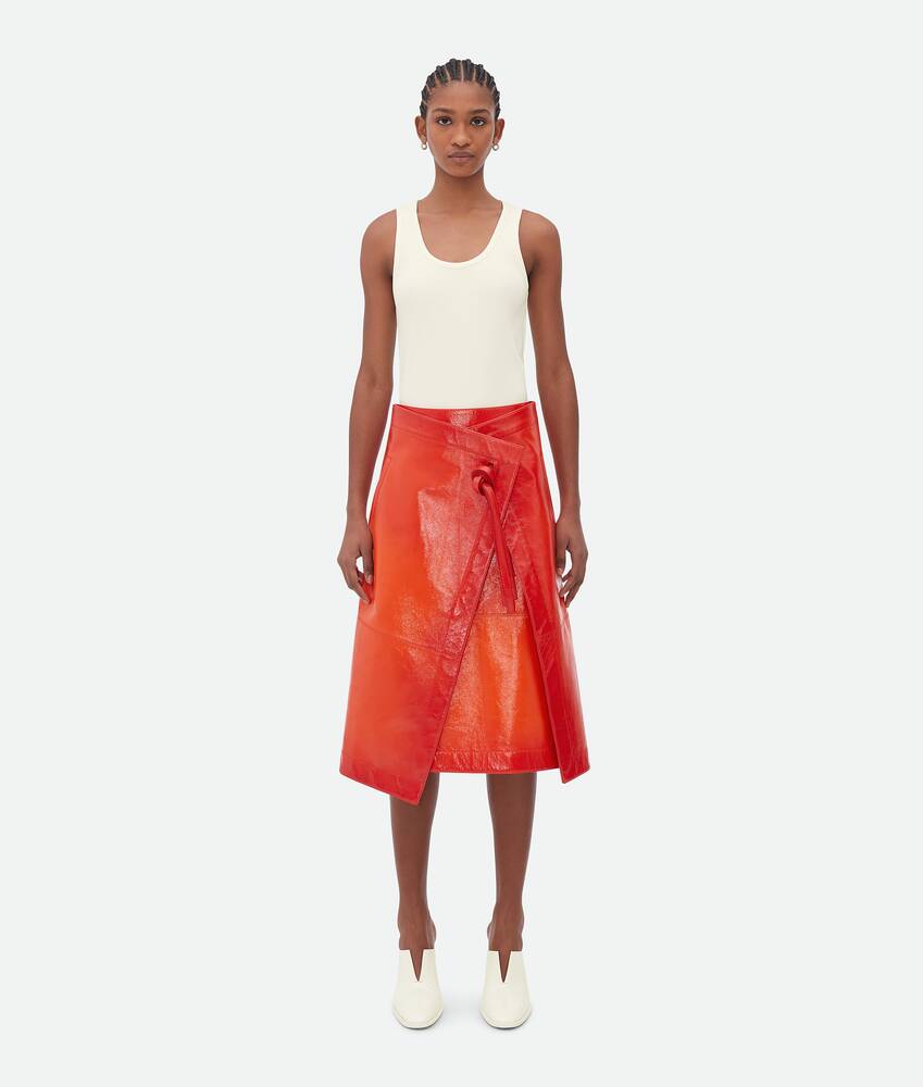 Display a large version of the product image 1 - Dégradé Effect Leather Skirt