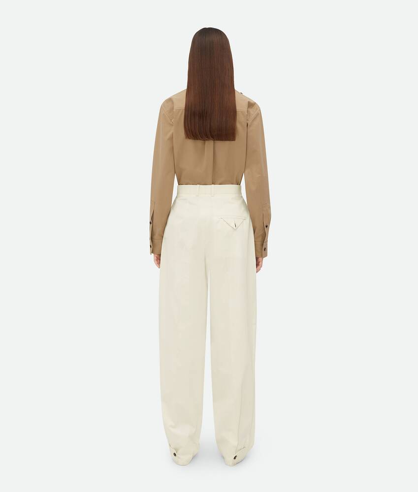 Display a large version of the product image 3 - Light Cotton Twill Tapered Trousers