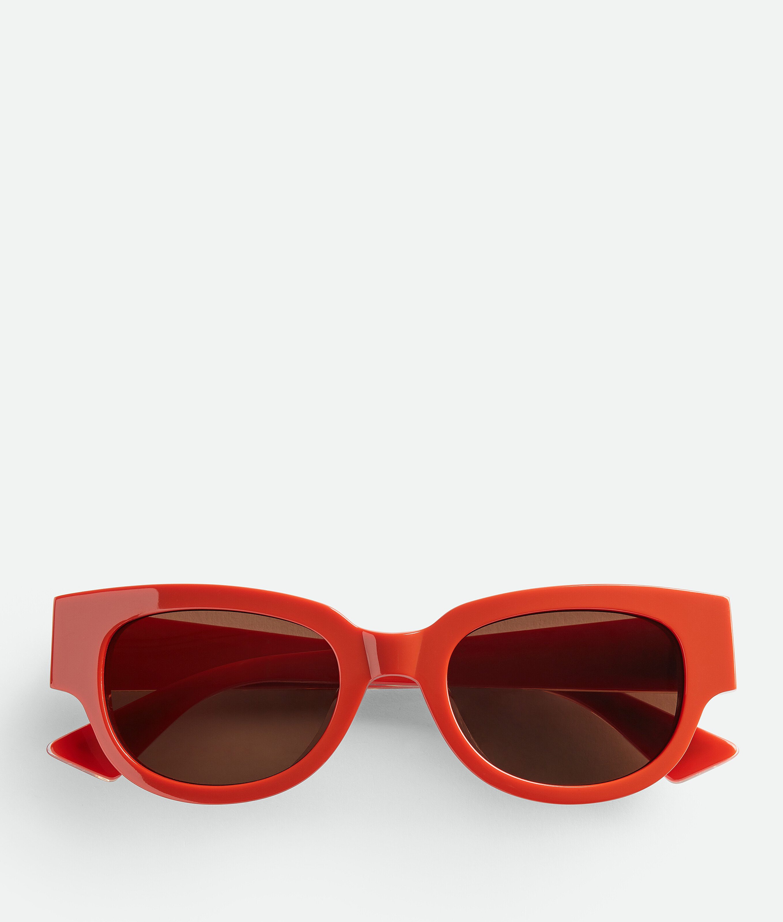 Bottega Veneta Tri-fold Square Sunglasses In Orange