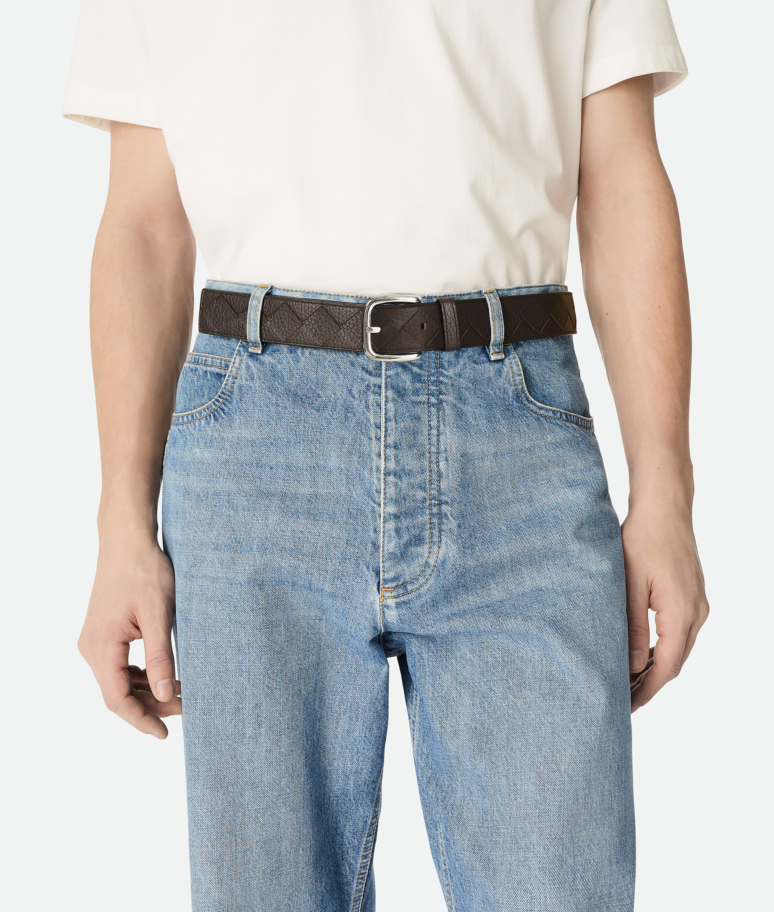 Bottega Veneta Intrecciato Taurillon Belt