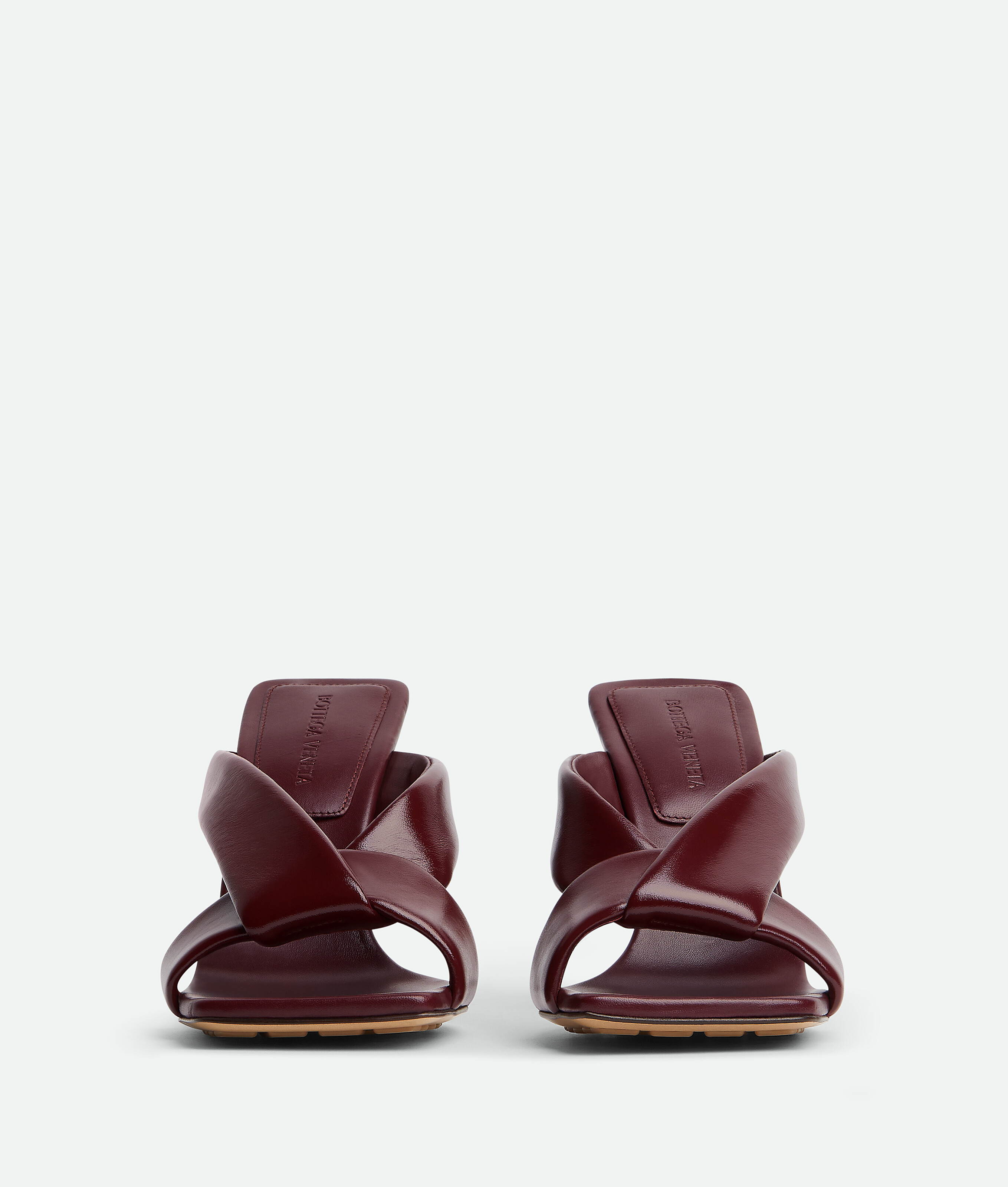Bottega Veneta Riva Crossover Strap Sandal In Barolo