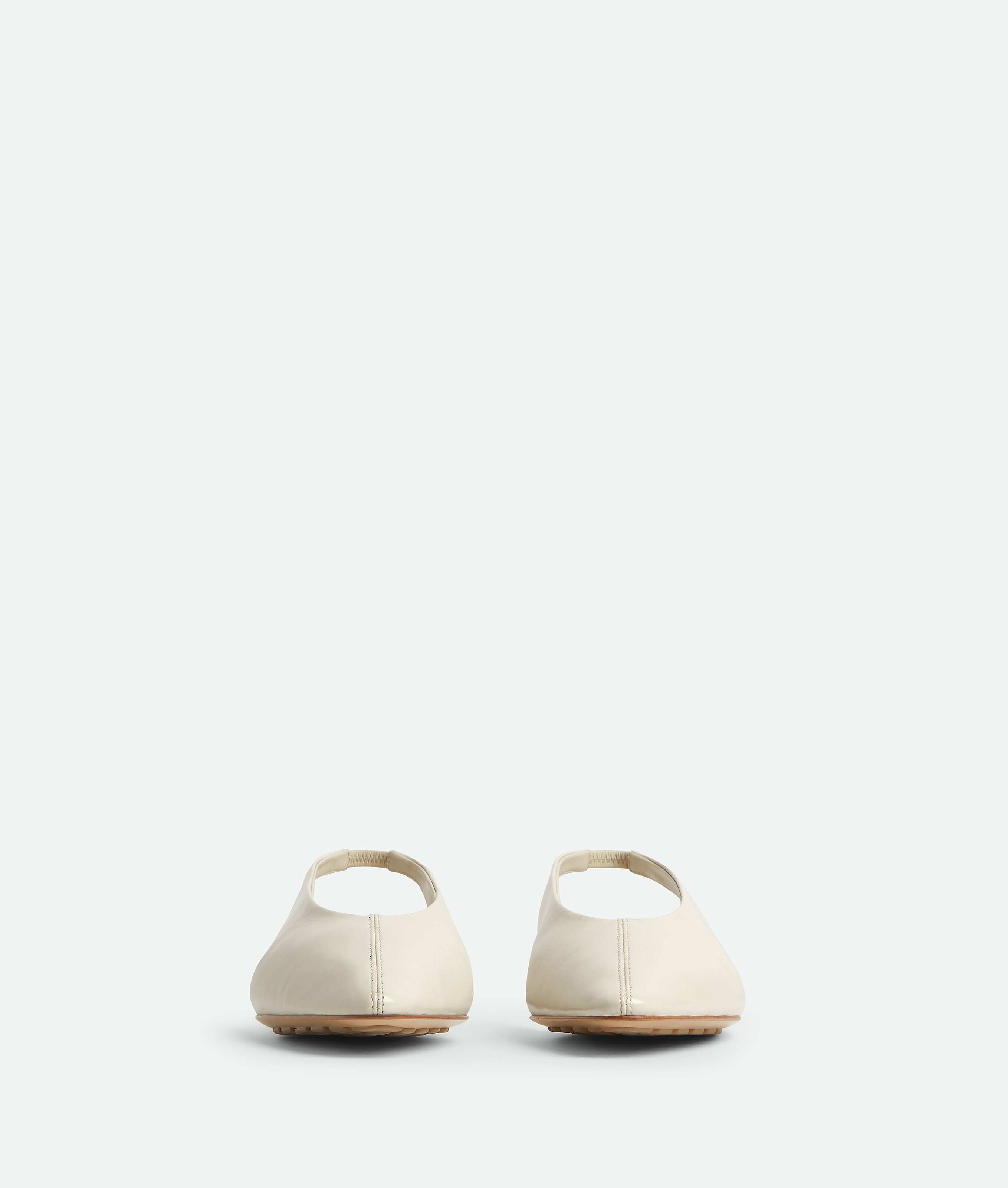 Bottega Veneta Ivory Leather Sofia Ballerinas In Neutral