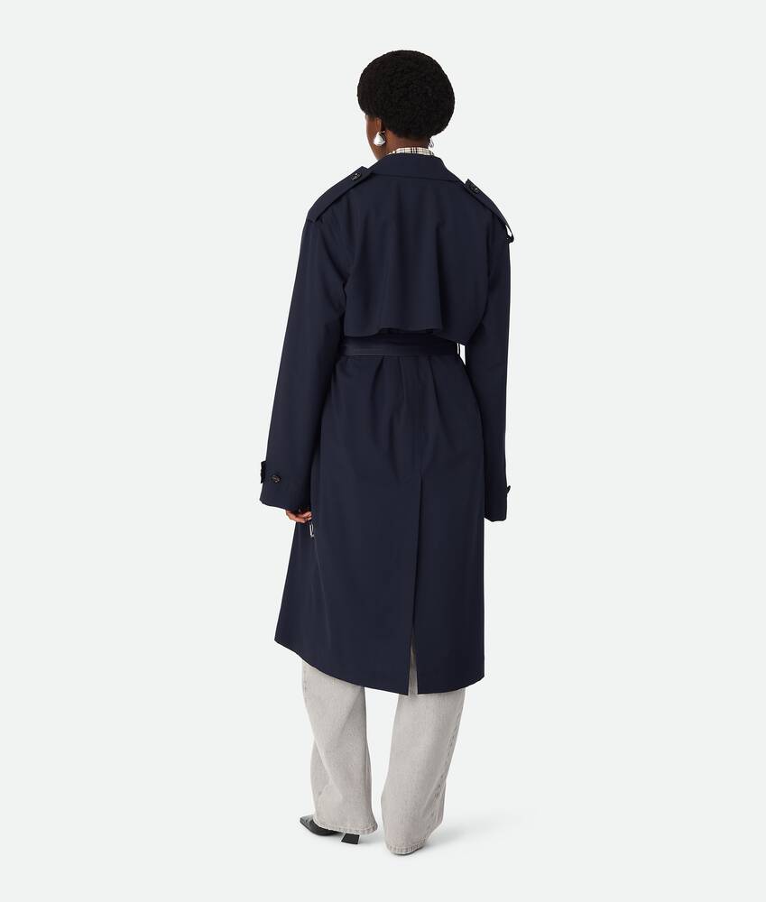 Display a large version of the product image 3 - Fine Wool Trench Coat