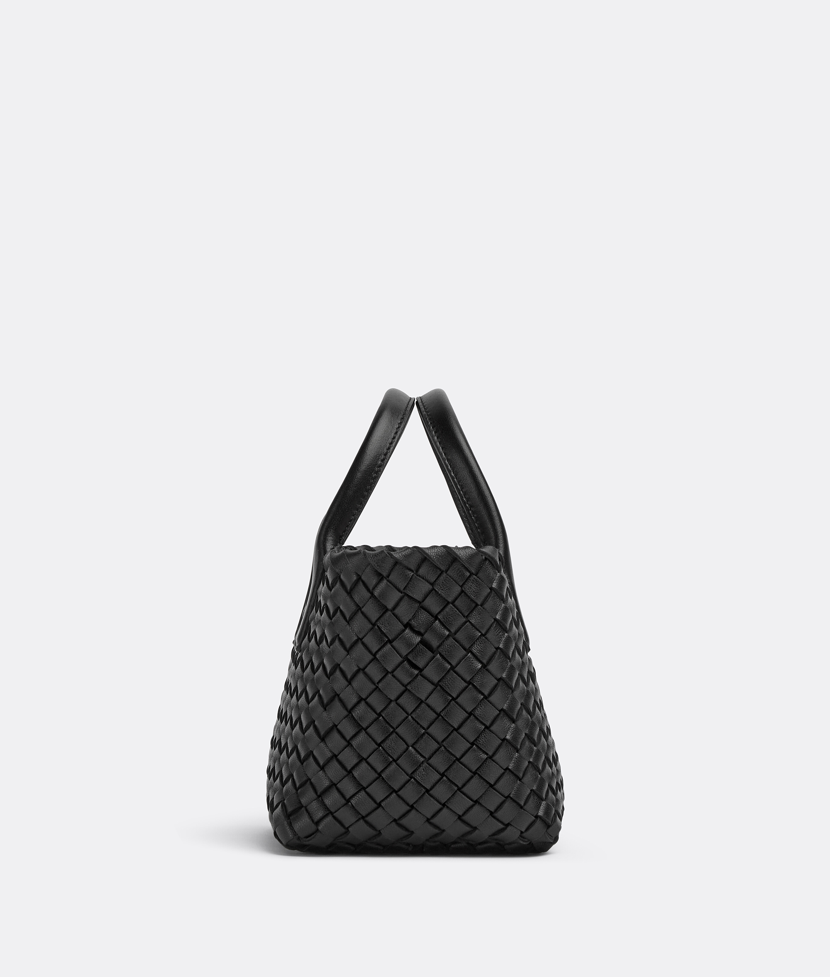 Shop Bottega Veneta Mini Cabat In Black