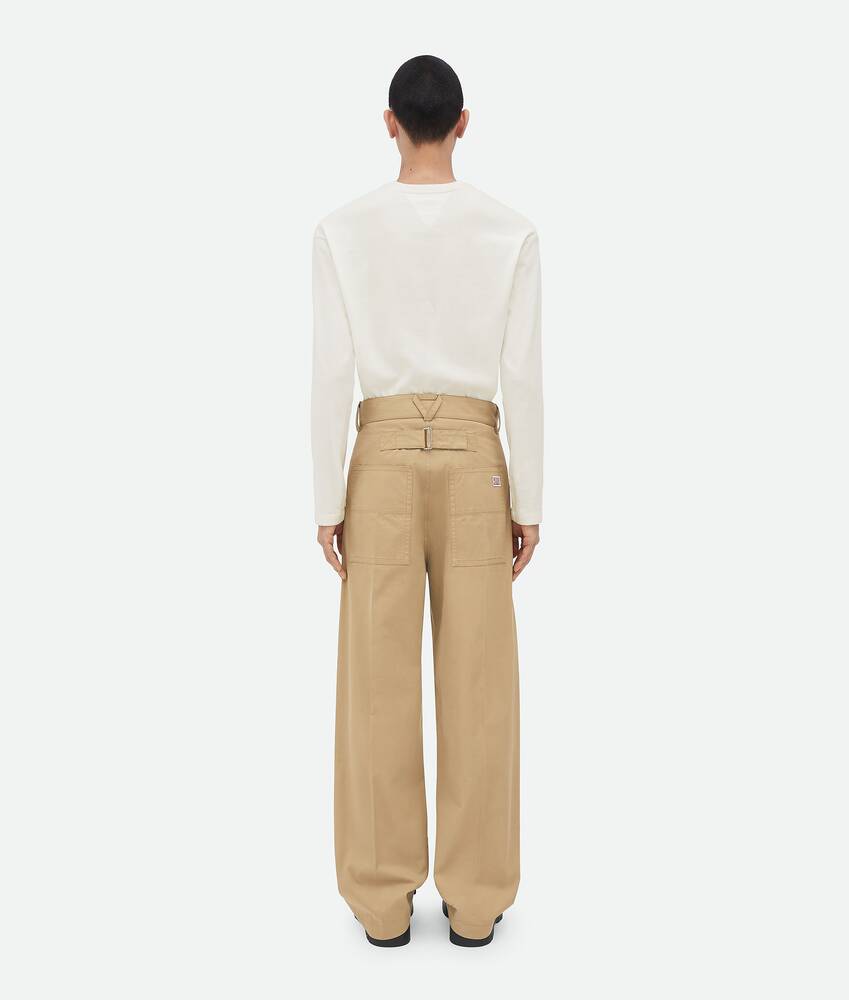 Display a large version of the product image 3 - Light Cotton Twill Cargo Trousers