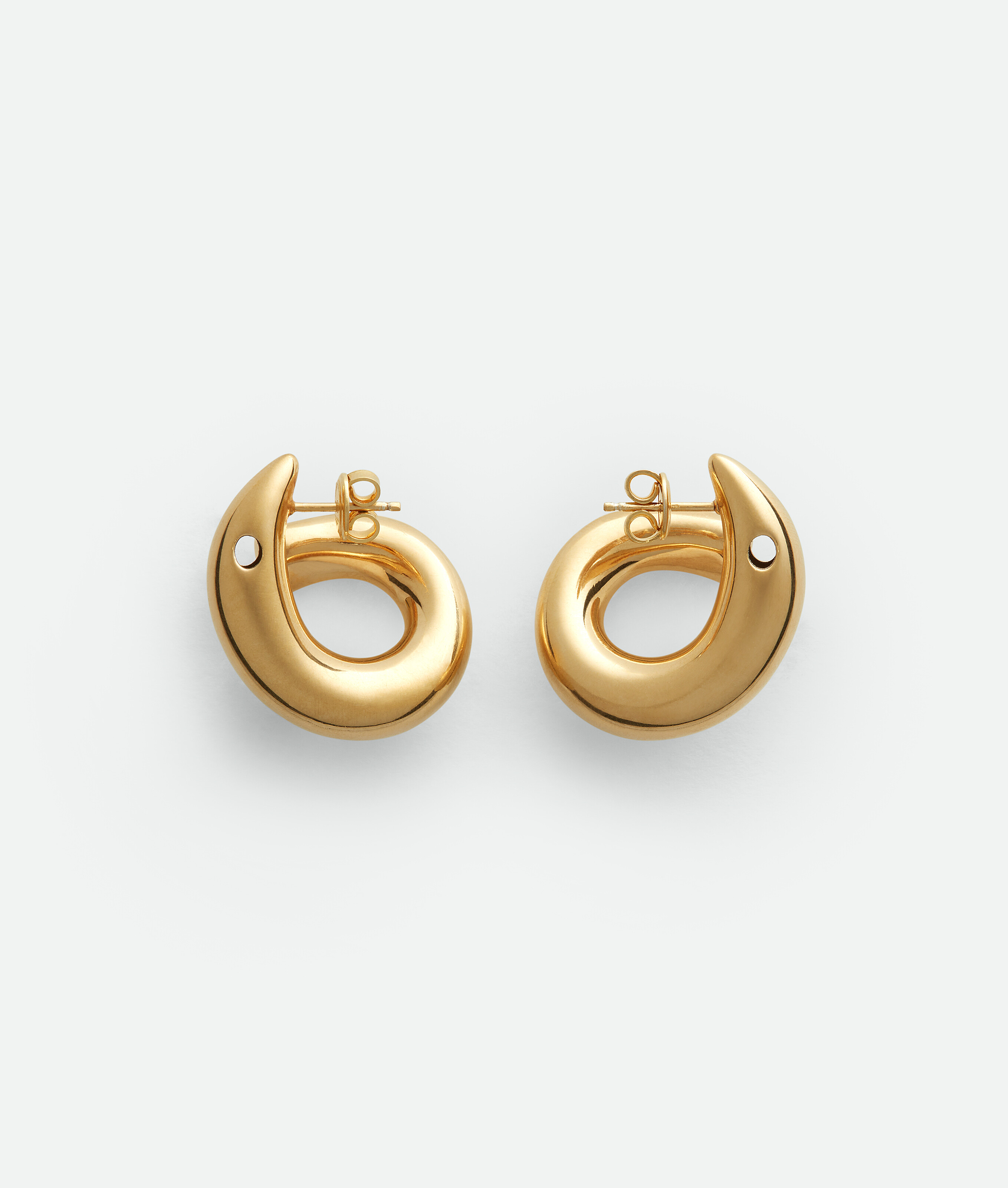 Bottega Veneta Sardine Earrings - Yellow Gold - Woman