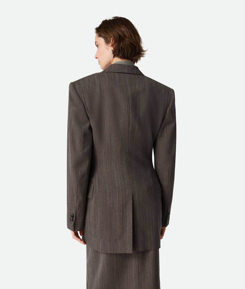 Display a large version of the product image 3 - Wool Subtle Stripe Jacket