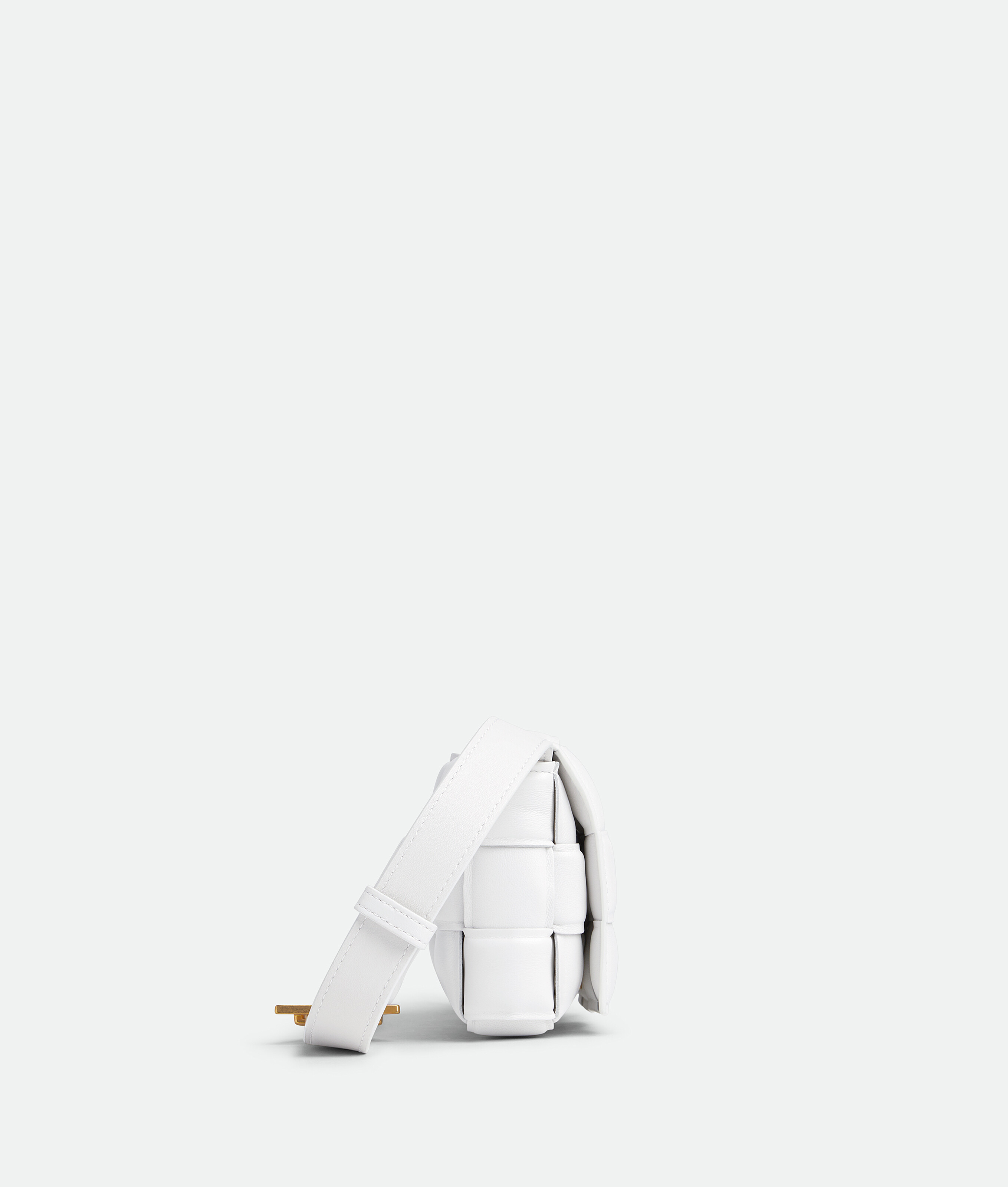 Shop Bottega Veneta Small Padded Cassette In White