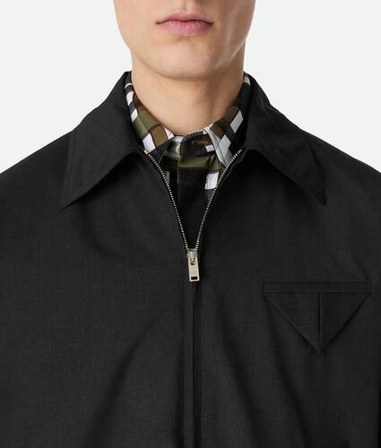 Fine Wool Kimono Blouson