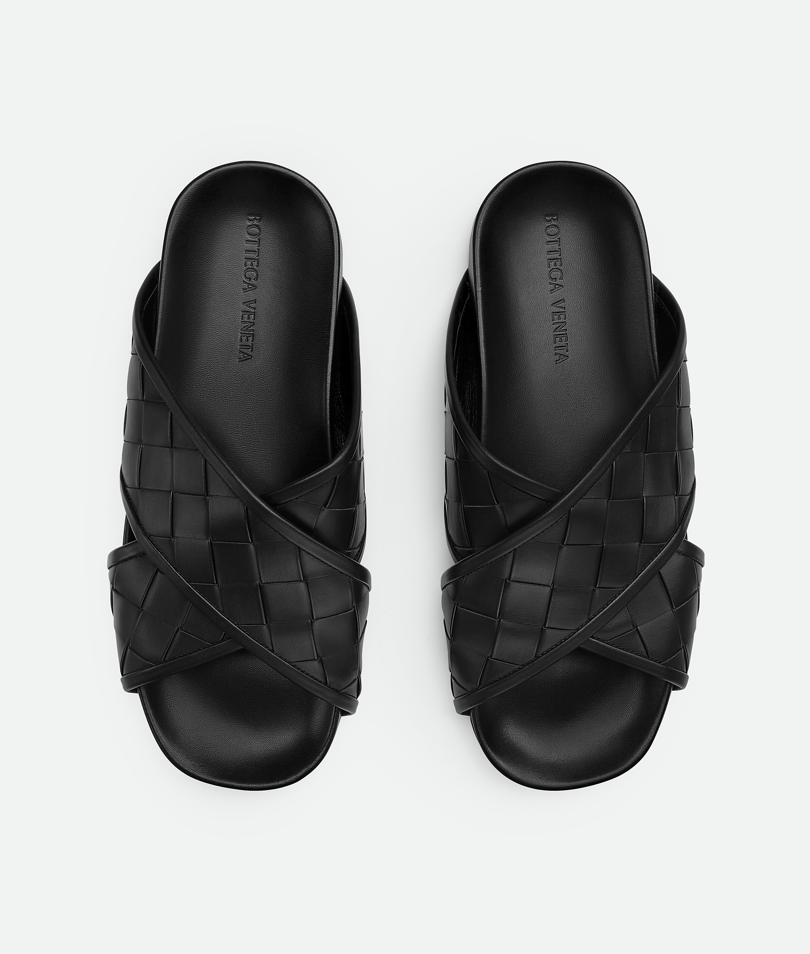 Shop Bottega Veneta Tarik Mules In Black