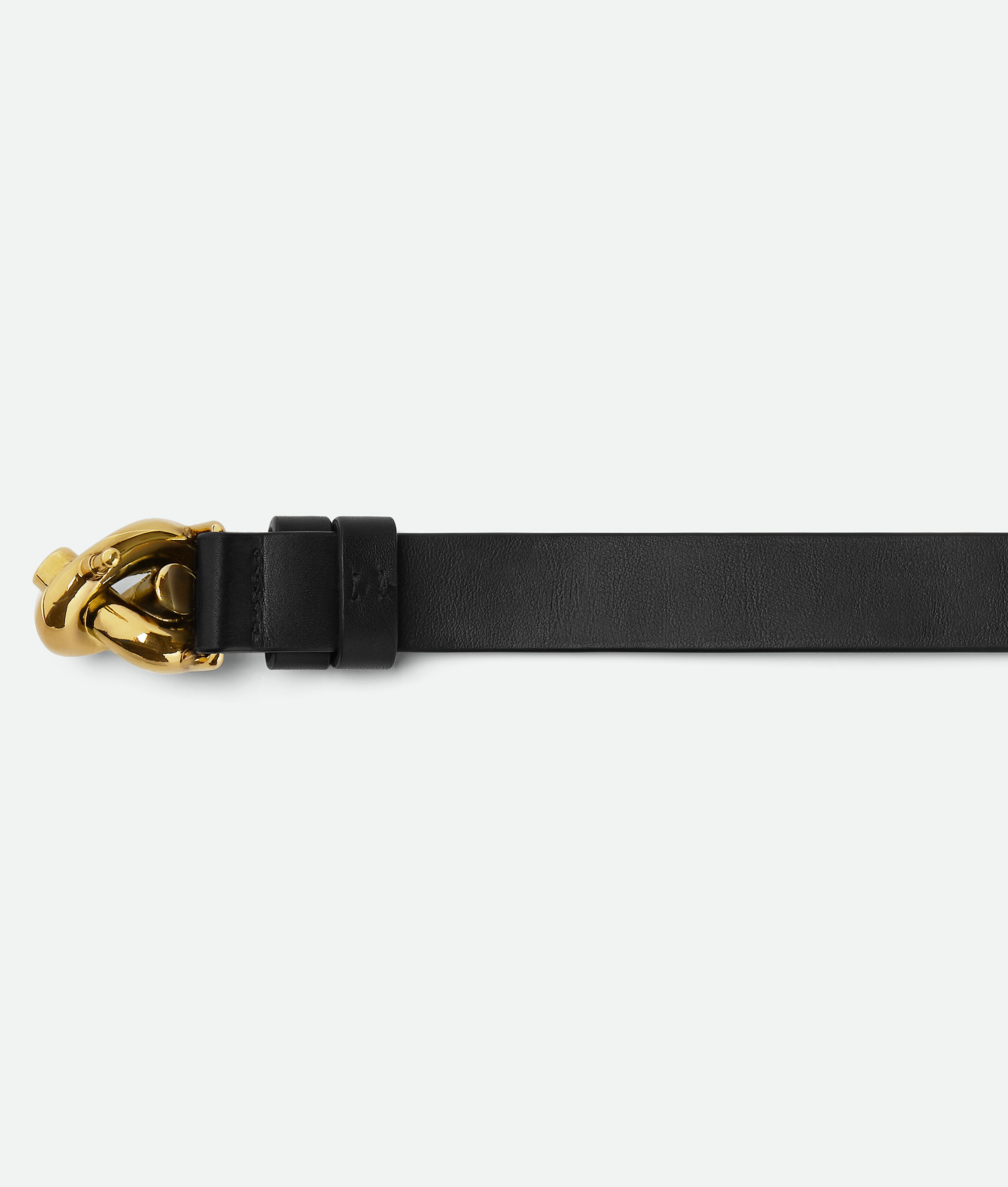 Shop Bottega Veneta Knot Belt In Black