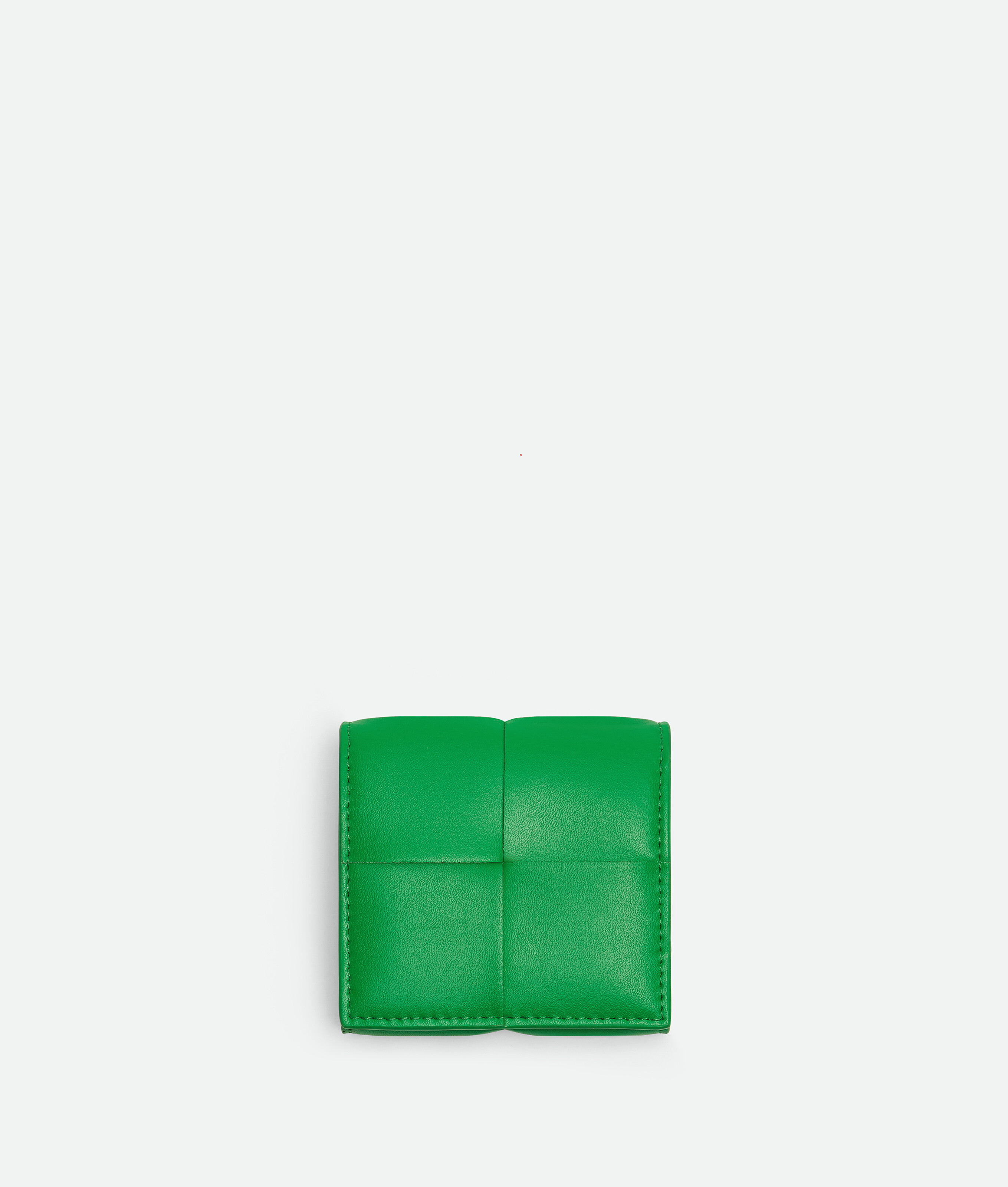 Bottega Veneta Cassette Folded Coin Purse In Green