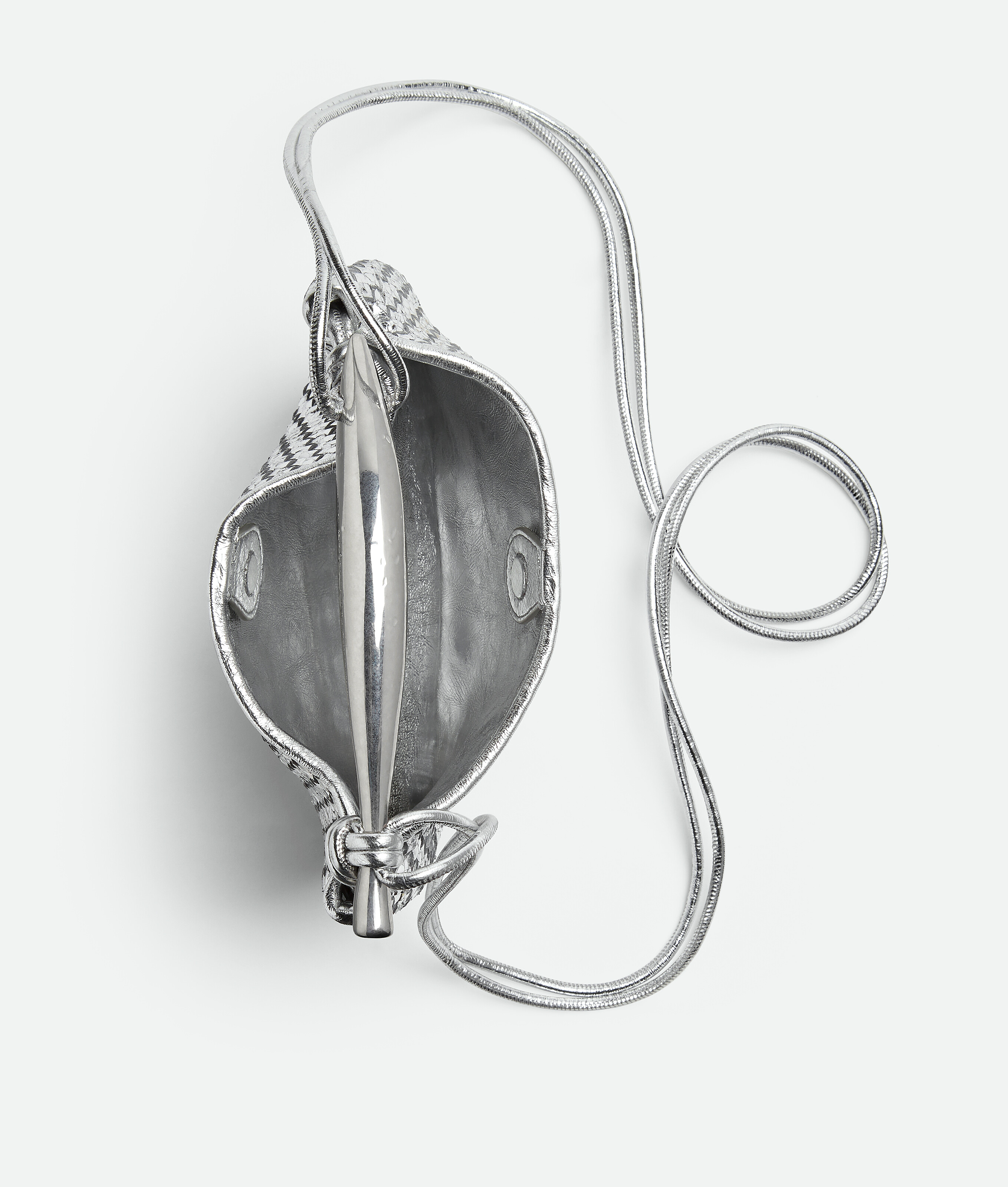 Bottega Veneta Baby Sardine In Silver