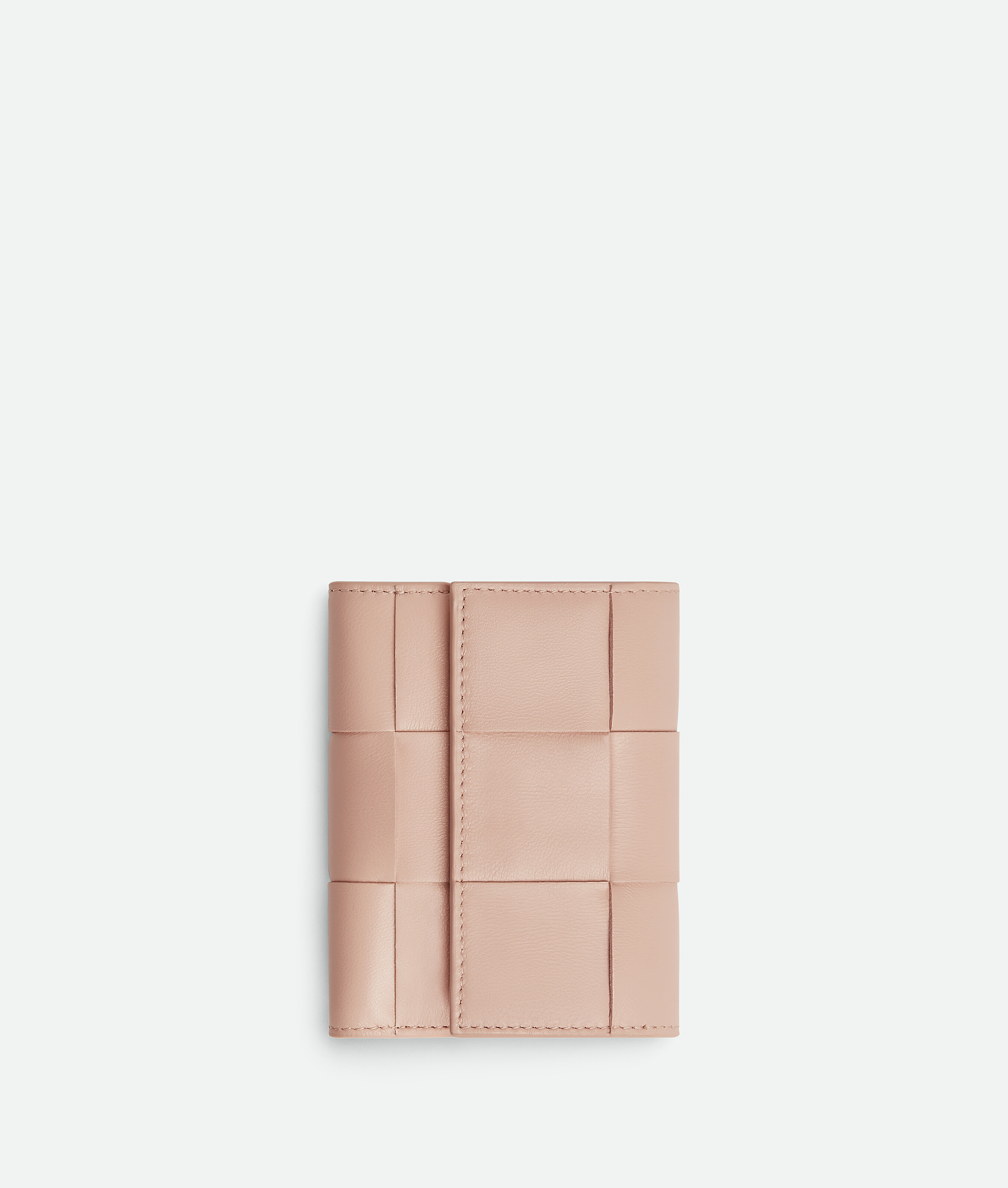 Bottega Veneta Cassette Tri-fold Zip Wallet In Pink