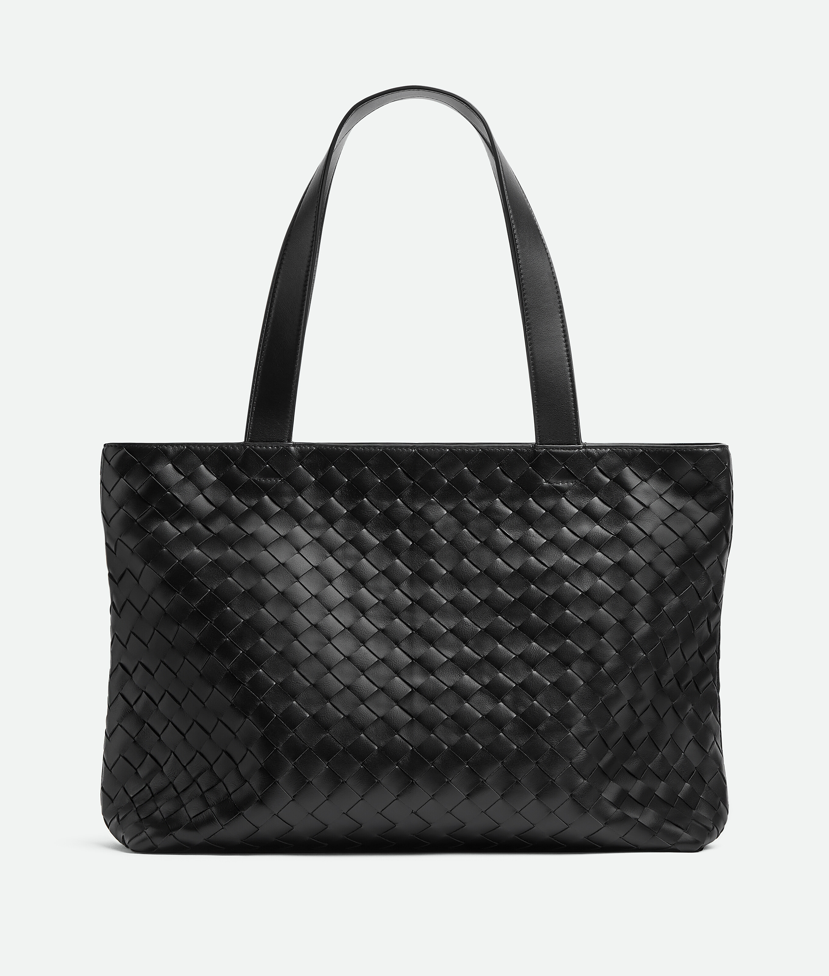 Bottega Veneta Intrecciato Tote Handbag Handbag In Black
