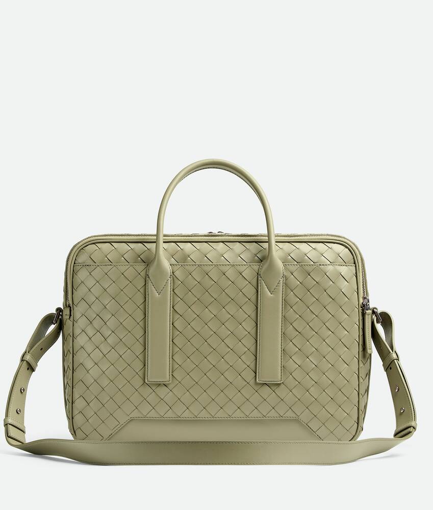 Bottega Veneta Men s Getaway Large Briefcase in Travertine. Shop online now