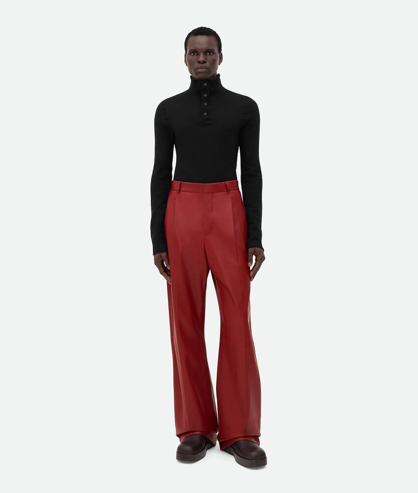 Display a large version of the product image 1 - Leather Wide Leg Trousers